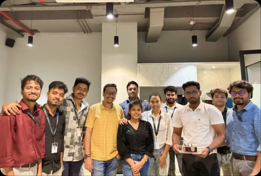 Birthday Celebration at Office with team members