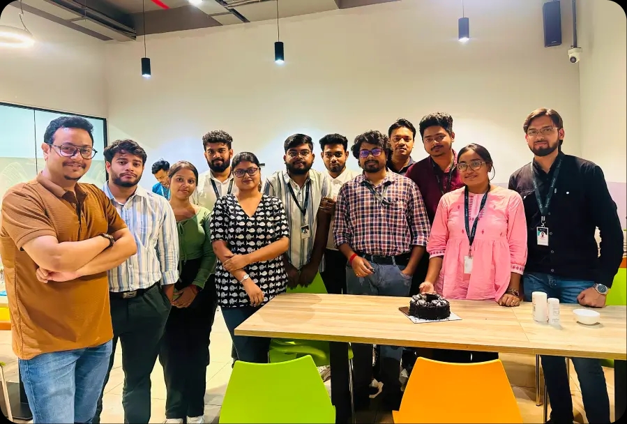 Birthday Celebration at Office with team members