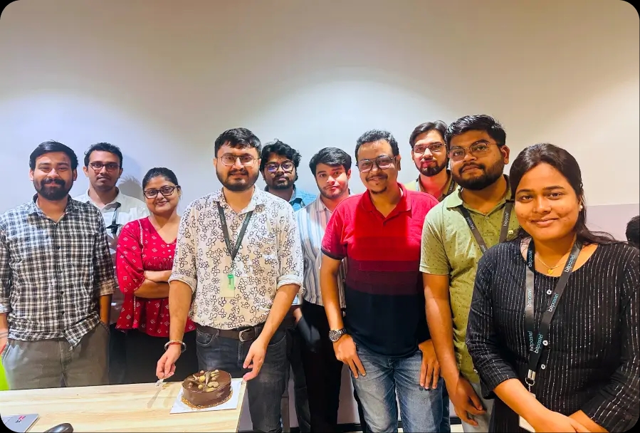 Birthday Celebration at Office with team members