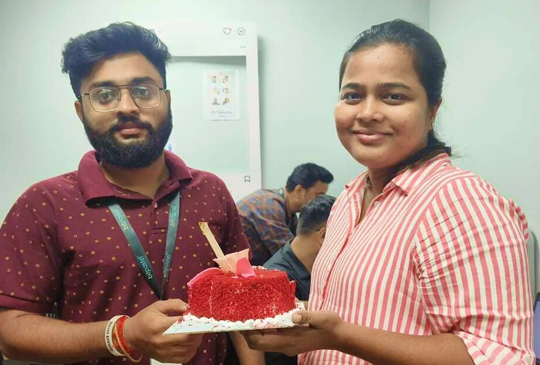Birthday Celebration at Office with team members