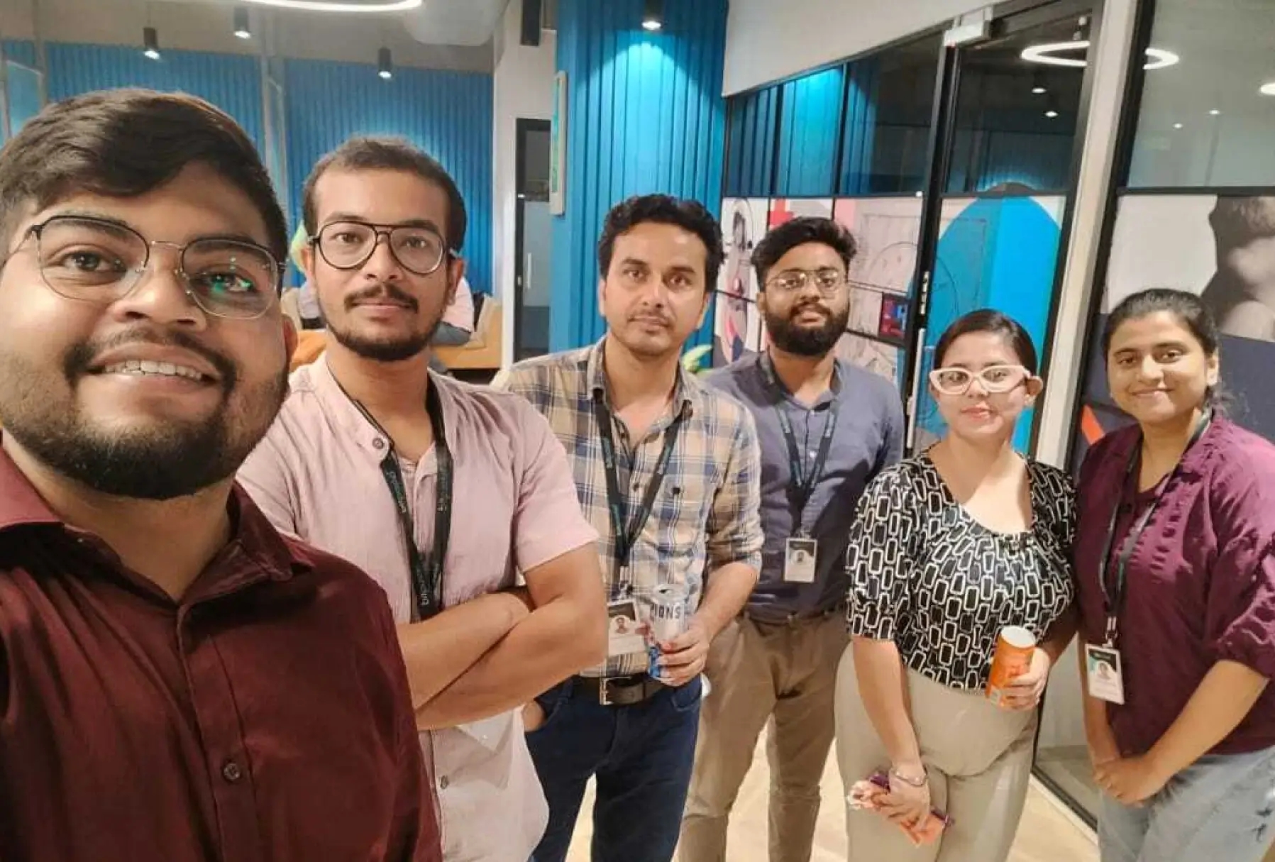 Work Anniversary Celebration at Office 2024 with team members